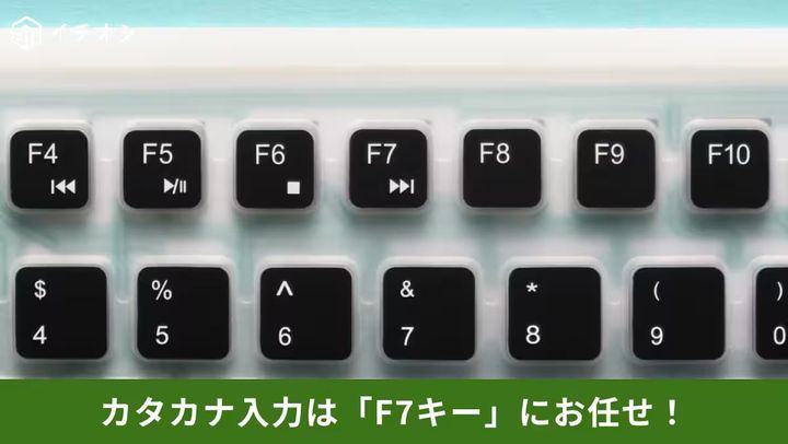キーボードでのF7キーやCaps Lock、Num Lockキーを使った入力トラブル解消手順の解説イメージ
