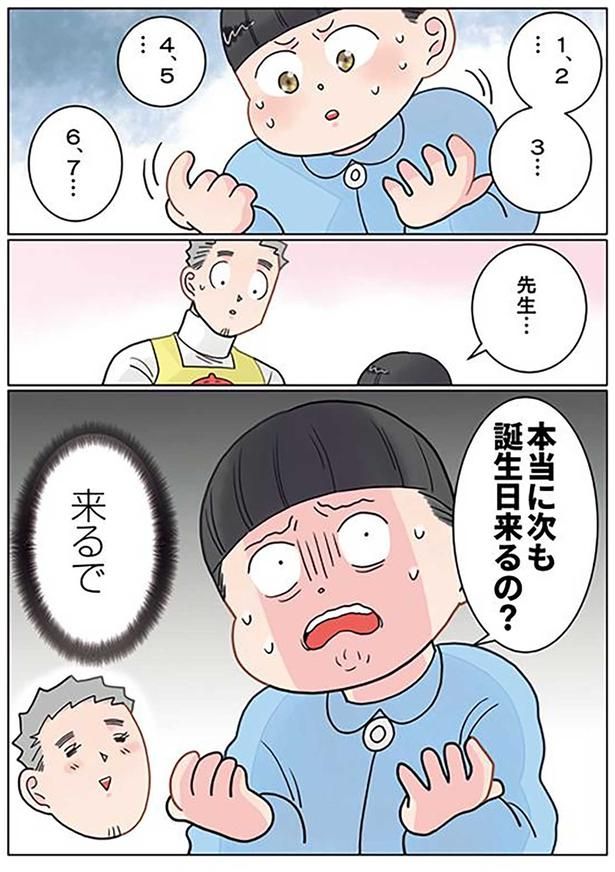 本当に次も誕生日来るの？ （C）でこぽん吾郎／KADOKAWA