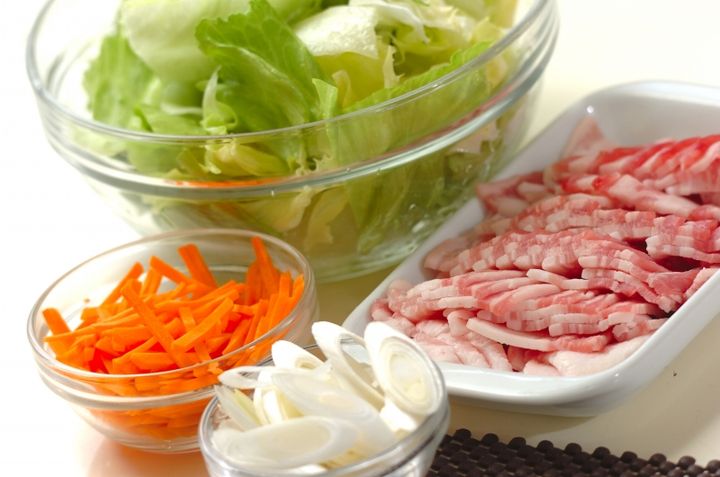 豚レタス丼の下準備2