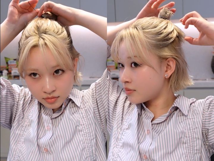 ひと手間でグッとキュートに！ハーフアップお団子×ピンアレンジ【美容師監修ボブヘアアレンジ04TWIGGY.】