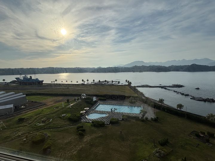 窓いっぱいに広がる海景色