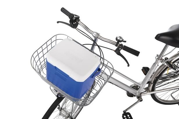 自転車の前かごにぴったりのサイズ