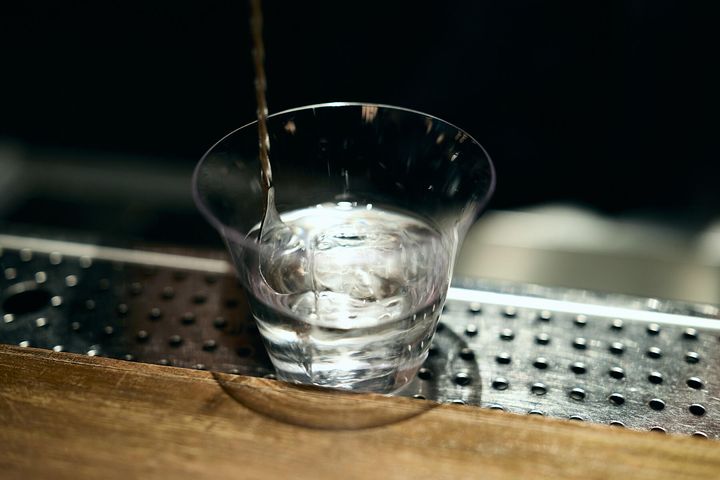 氷を入れて混ぜたら完成