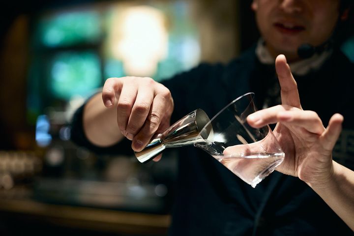 熱湯を注ぐ