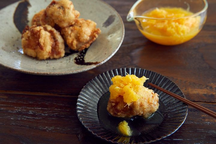 鶏のから揚げオレンジビネガーソース