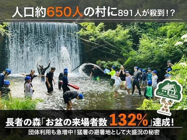 【長野県北相木村】アウトドアリゾート「長者の森」、滝壺や渓流などの涼スポットが人気！秋は星空観賞会も