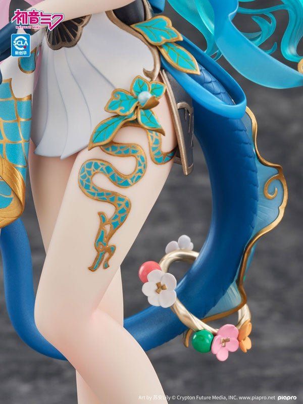 初音ミク「青龍Ver.」フィギュアの肌に描かれた龍の模様