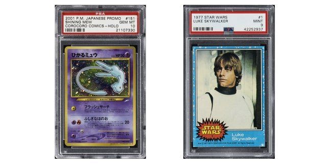 「ひかるミュウ」と1977年Toppsの「ルーク・スカイウォーカー」カード