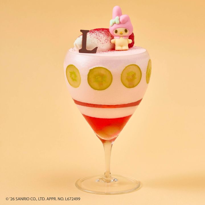 マイメロディのチョコレートをのせたパルフェ マイメロディ