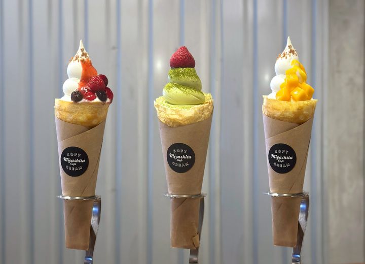 「MIYASHITA Crepe Soft」のベリーズ・抹茶スペシャル・トロピカル