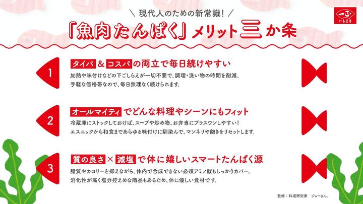 魚肉たんぱメリット三か条
