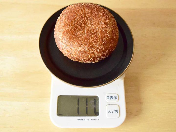 お皿の重さを抜いた重量は111g