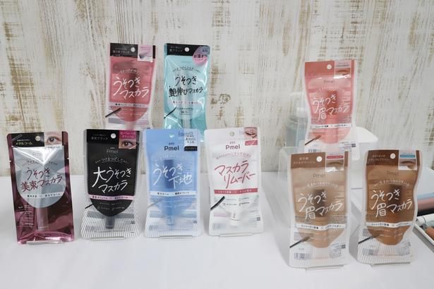 メイクブランド「ピメル」からも新商品が登場！「うそつき眉マスカラ ペタルピンク(限定色)」(1320円)は、ロフト・PLAZAにて先行販売中。「うそつき艶伸びマスカラ」(1430円)は2026年9月16日(水)12時よりpdc公式オンラインショップにて販売