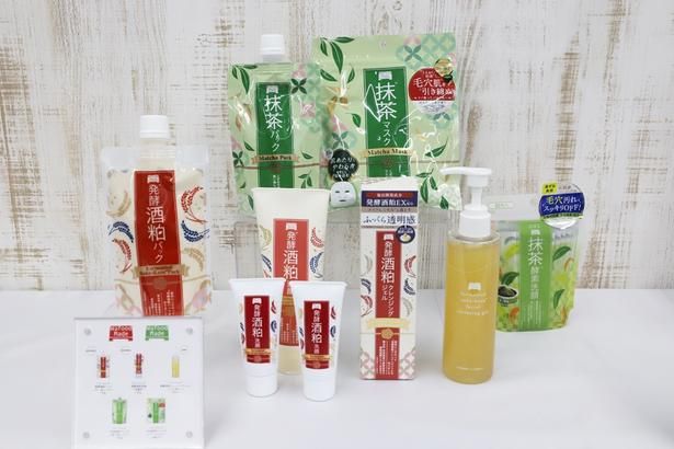 イベント会場には「SUGUNE」以外の新商品やリニューアル商品も展示。スキンケアブランド「ワフードメイド」から「発酵酒粕クレンジングジェル」(1650円)が新発売されるほか、リニューアルされた「発酵酒粕洗顔」(1100円)と「発酵酒粕パック」(1430円)も登場。9月14日(月)12時よりpdc公式オンラインショップにて販売