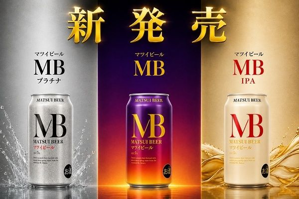 松井酒造が、毎日の食卓を彩るビール「MB」シリーズ3種を新発売！
