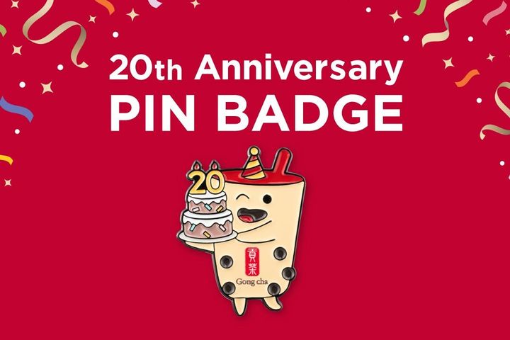 20周年限定デザイン「ゴンチャムピンバッジ」
