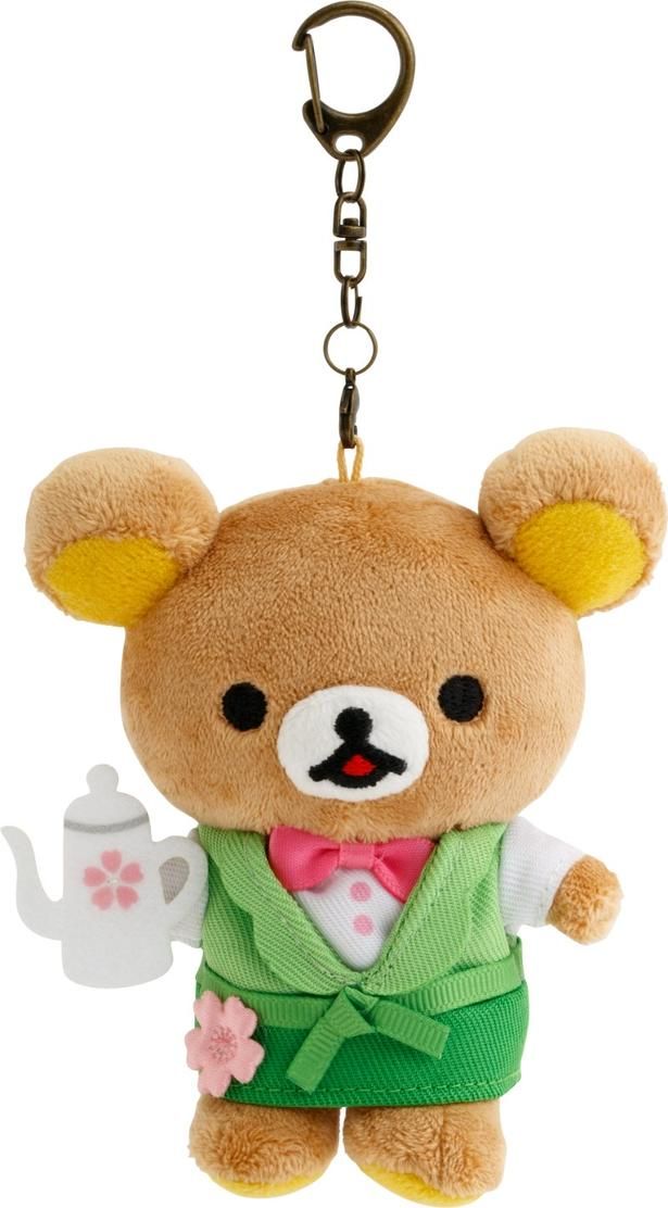 喫茶マスター姿のリラックマがかわいい、おでかけぬいぐるみキーホルダー（※残念ながら既に完売している） (C)2026 San-X Co., Ltd. All Rights Reserved.
