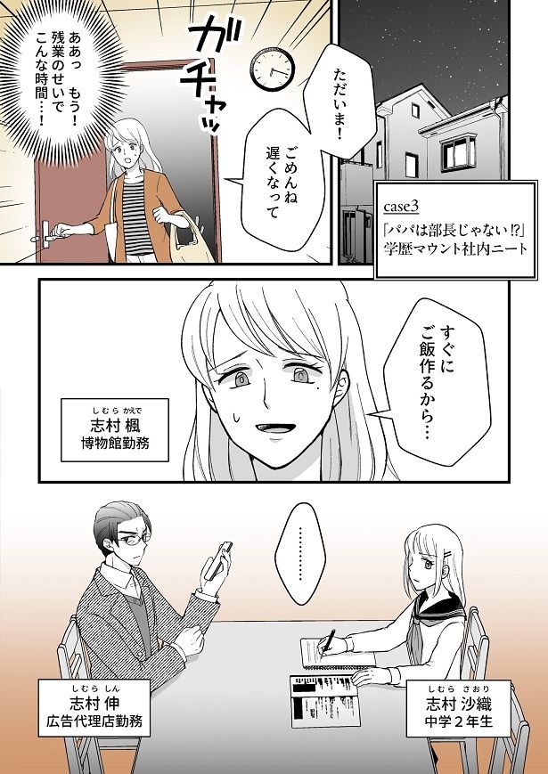 共働きの志村一家