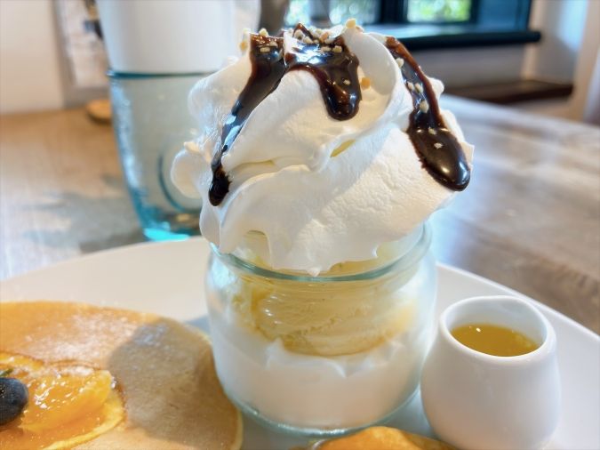 エッグカフェ オレンジパンケーキ