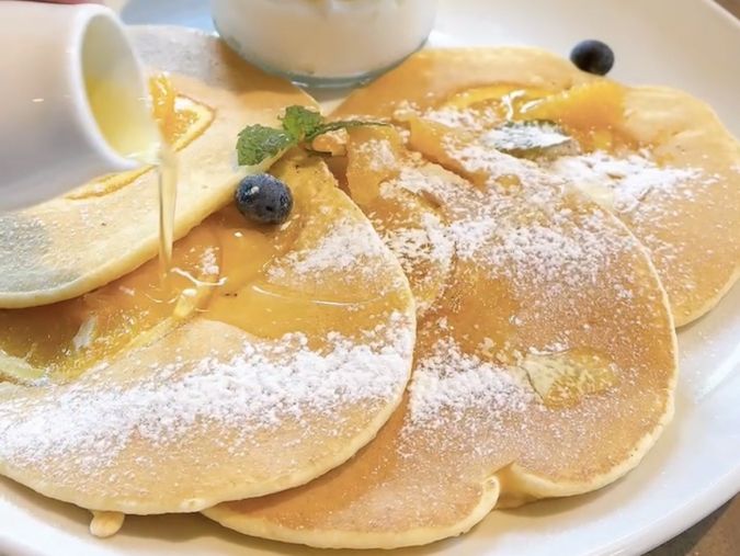 エッグカフェ オレンジパンケーキ