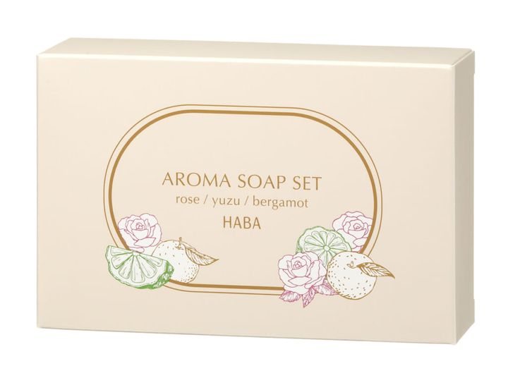 「アロマソープセット (ローズ・ユズ・ベルガモット)」 1,760円(税込)