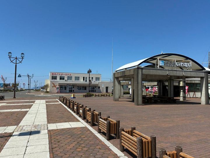 岩内町のバスターミナルと道の駅