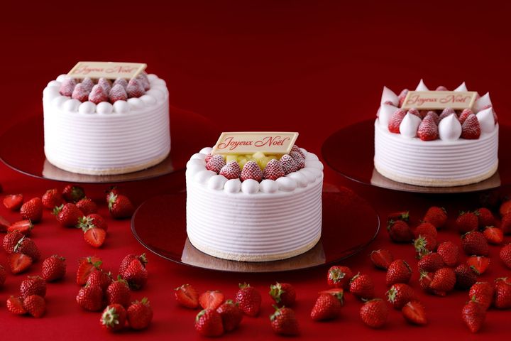 ホテルニューオータニ「Christmas Cake 2026」のショートケーキ3台
