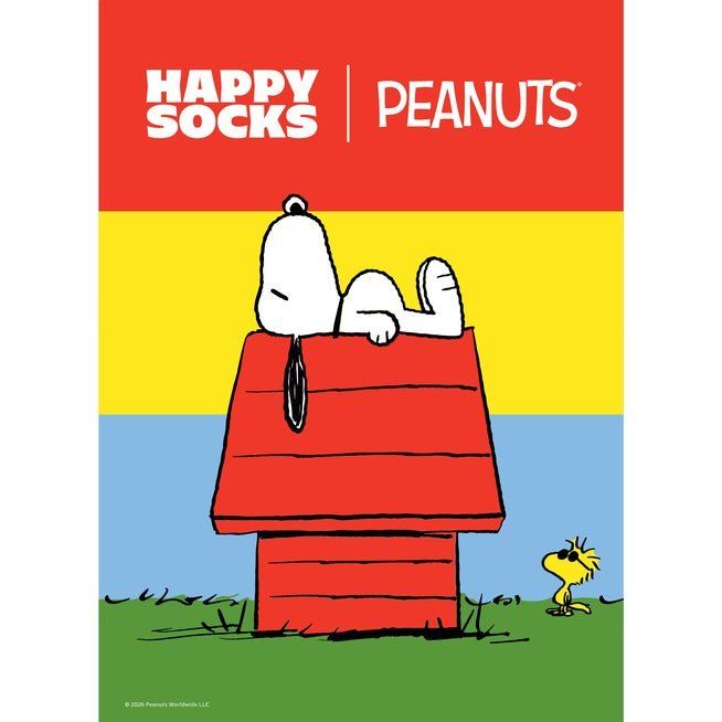 「Peanuts × Happy Socks」コラボレーションのキービジュアル