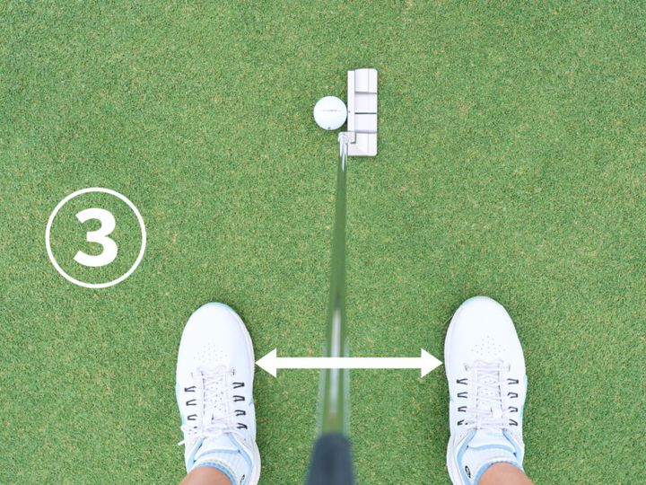 再現性の高いパッティングはどっち？ボールの位置を変えるだけ