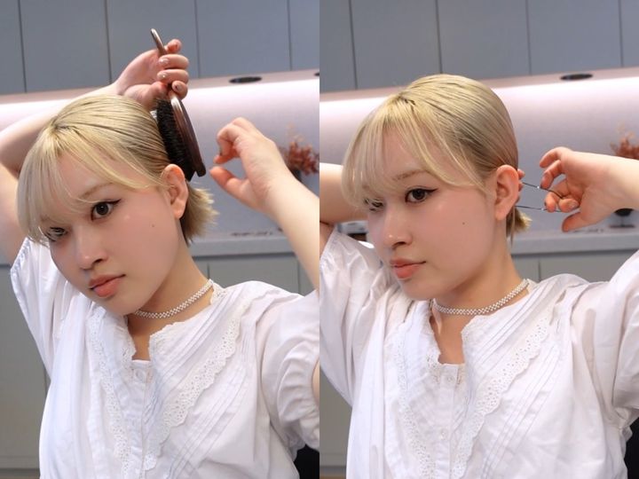 ひと手間でグッとキュートに！タイトなひとつ結びアレンジ【美容師監修ボブヘアアレンジ05TWIGGY.】