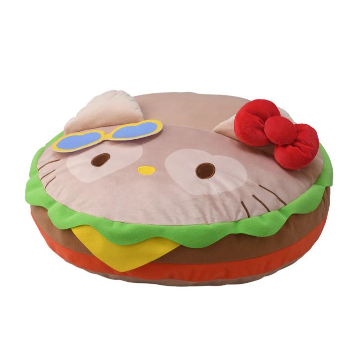 ハローキティ プラチナムザッカハンバーガークッション Kawaii YumYum MART