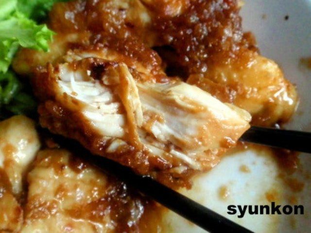 鶏むね肉の玉ねぎだれ焼き