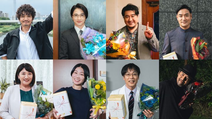 ドラマ『一次元の挿し木』クランクアップ組み写真 （C）松下龍之介／宝島社／ytv width=