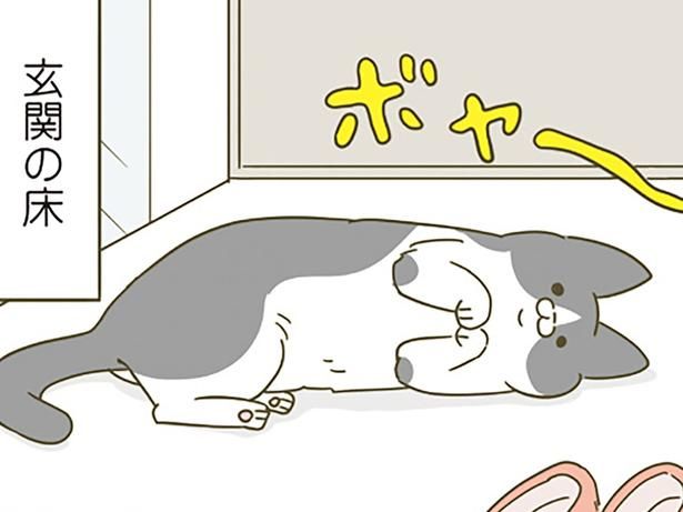 玄関の床 （C）卵山玉子／KADOKAWA