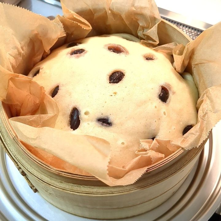 美味しくて身体にいい！黒豆ときな粉入り米粉の蒸しパン！
