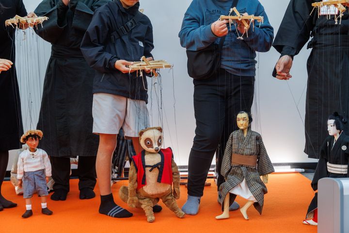 あやつり人形のパフォーマンス