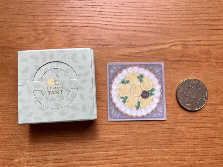 セリア：ボックス入りメモ クオッカの洋菓子店
