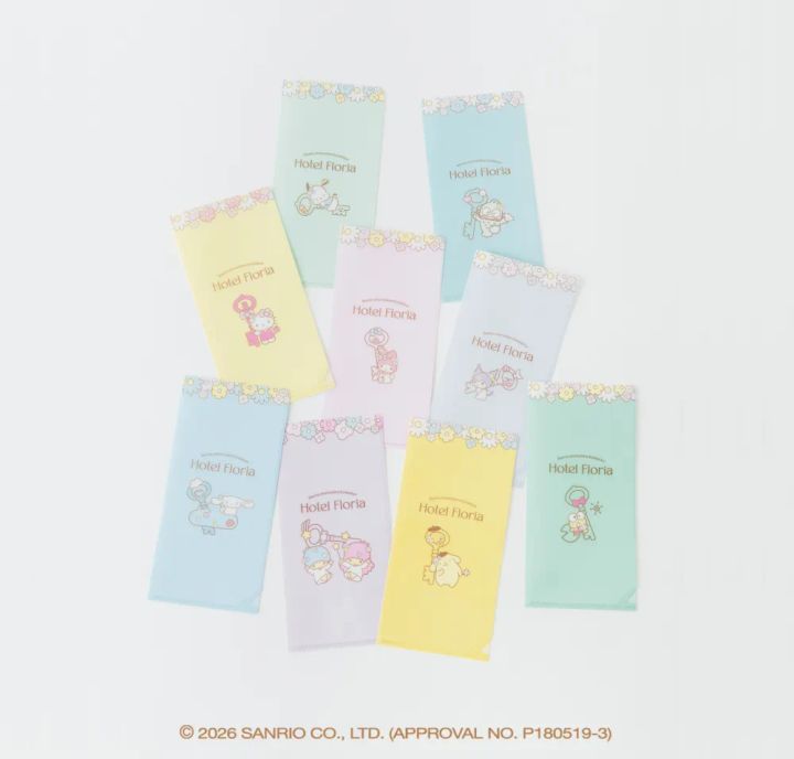 「Hotel Floria」ロゴ入りのチケットホルダー