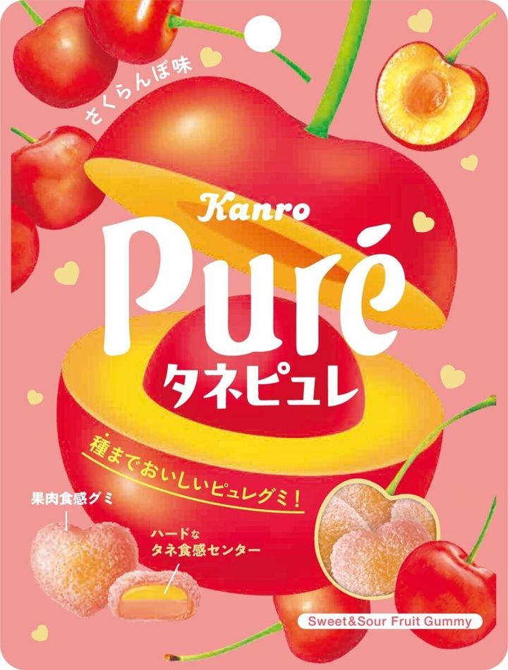 カンロ「タネピュレ さくらんぼ味」のパッケージ