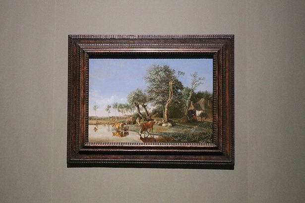 パウルス・ポッテル《水に映る牛》1648年 油彩/板 43.4×61.3センチ マウリッツハイス美術館 (C)Mauritshuis, The Hague