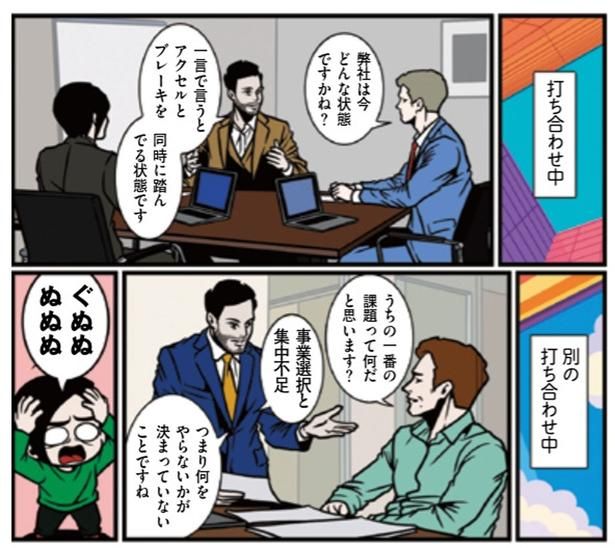つまり何をやらないかが決まっていないことですね （C）B.B軍曹／主婦と生活社