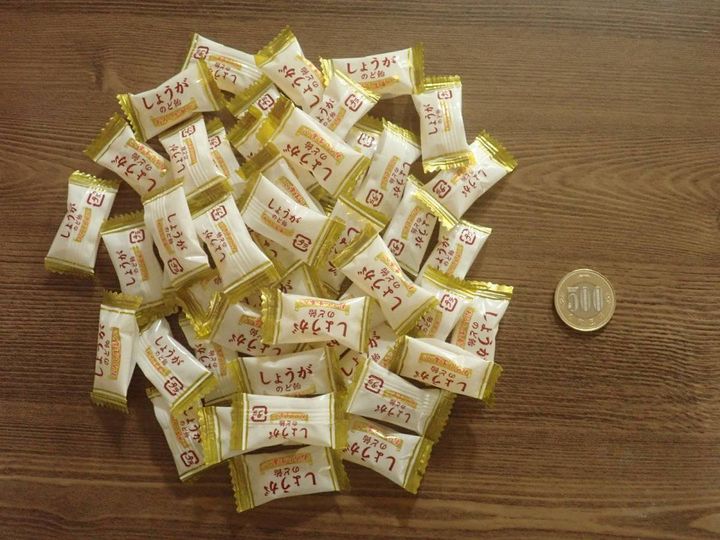 ダイソー：エヌエス しょうがのど飴 140g