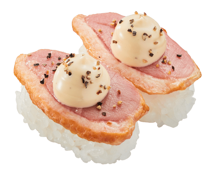 「合鴨ロースのトリュフマヨのせ」の握り寿司