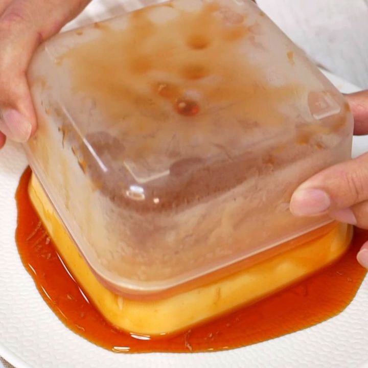 レンチンで作るタッパープリン手順06