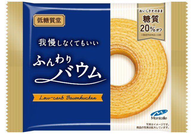 低糖質堂「我慢しなくてもいいふんわりバウム」パッケージ