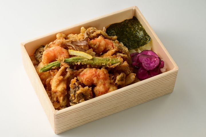 秋のかき揚げ弁当~きのこ三昧~の弁当