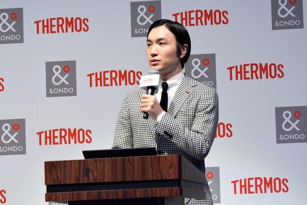 サーモス マーケティング部・商品戦略室・企画2課・第2グループリーダーの星野晴己さん 撮影：ソムタム田井