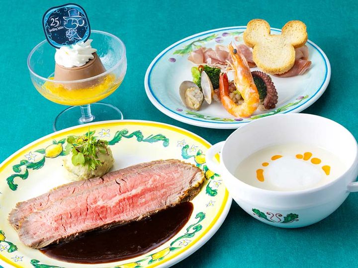 ローストビーフをメインにしたカフェ・ポルトフィーノのスペシャルセット