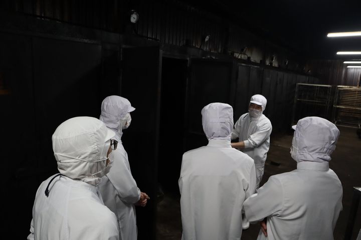 トンデンファームでの加工見学