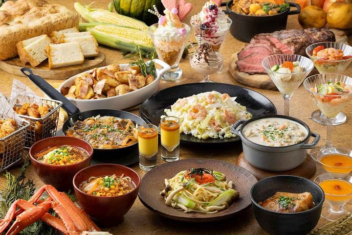 北海道フェア2026のブッフェ料理
